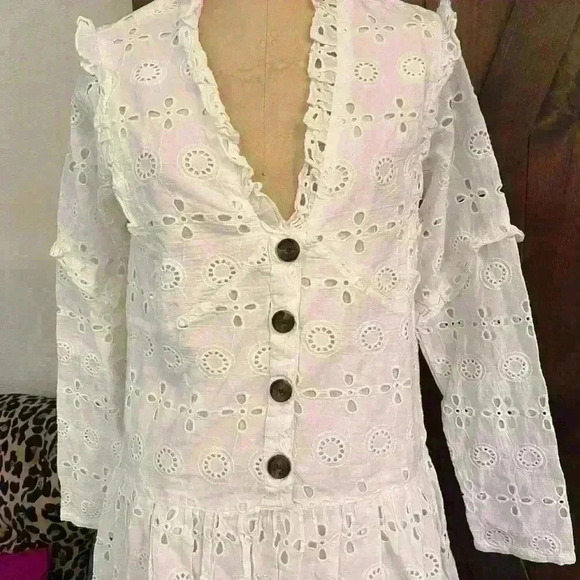 ASOS, Eyelet dress, Size 4 Tall - Picture 3 of 9